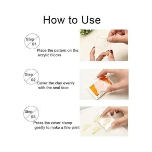 Luckkyme Juego de 6 piezas de sellos de acrílico_6