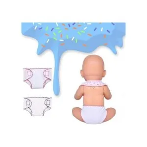 DCBEAUTIFUL 4 pañales para muñecas y 2 baberos para_4