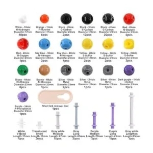 Swpeet 267 piezas de química orgánica modelo molecular_2