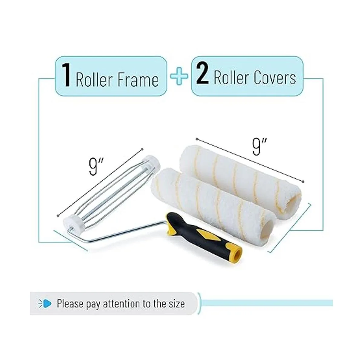 Bates Rodillo de pintura marco de rodillo con 2_2
