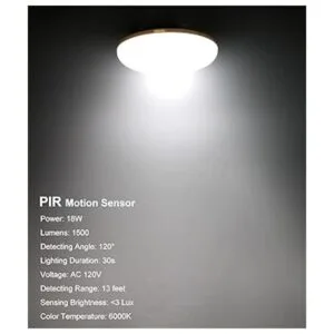 Bombillas con sensor de movimiento 18 W equivalente a_4