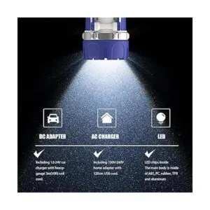 GOODSMANN Proyector recargable impermeable linterna LED de_5