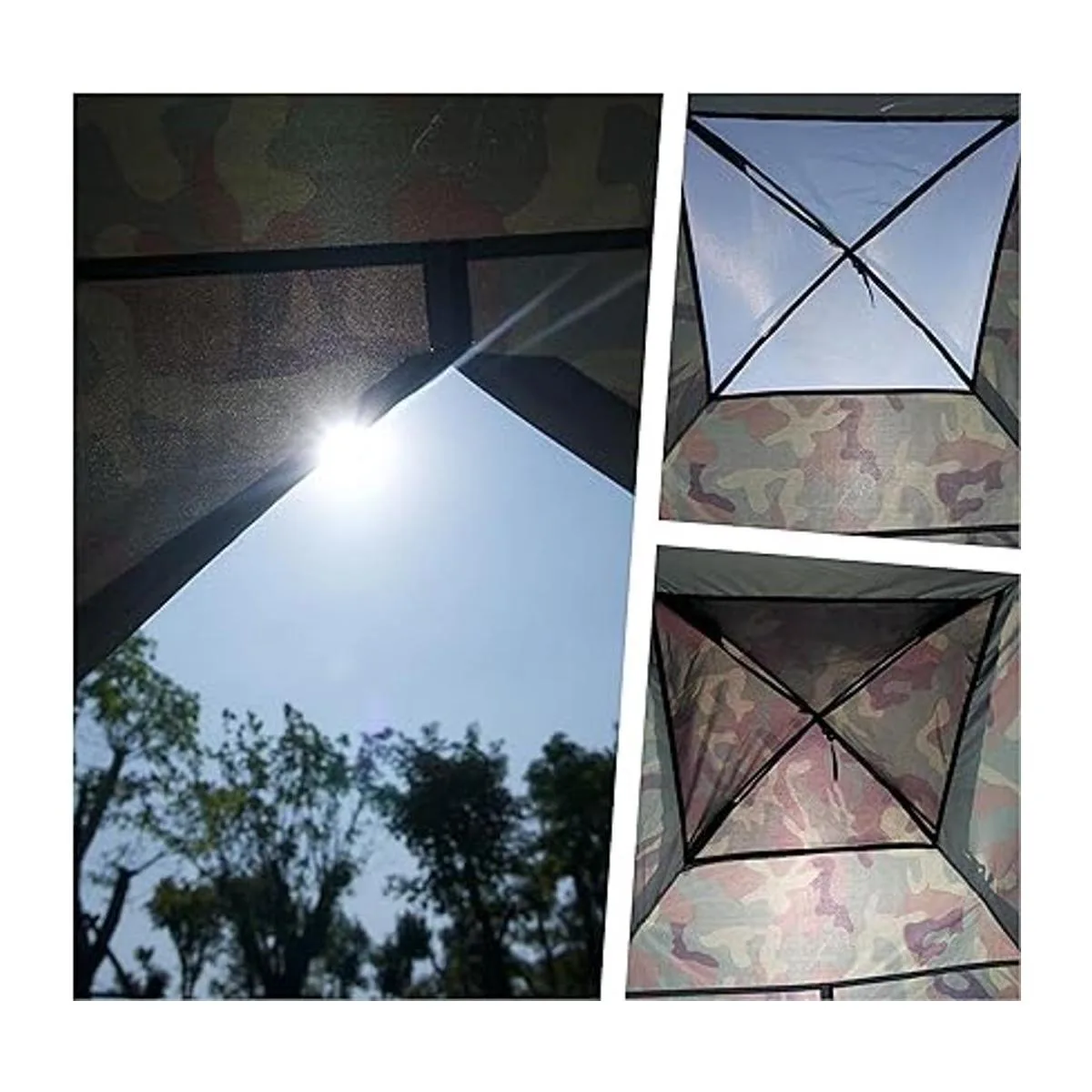 NARMAY Tienda de campaña de camuflaje con cúpula para_3