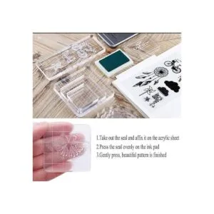 Luckkyme Juego de 6 piezas de sellos de acrílico_7