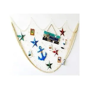 OJYUDD Decoración de red de pesca decoración de_5