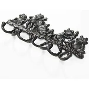 Sungmor Colgador de pared de hierro fundido con 5 ganchos_3