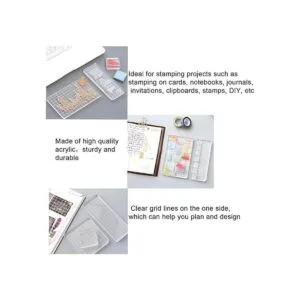 Luckkyme Juego de 6 piezas de sellos de acrílico_5