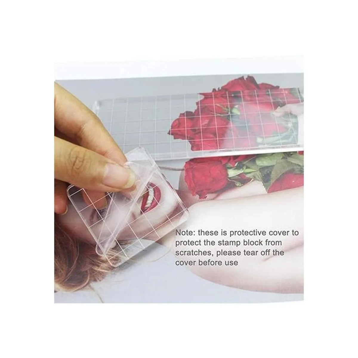 Luckkyme Juego de 6 piezas de sellos de acrílico_3