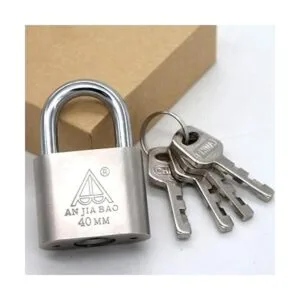 Candado con llave de cuerpo de acero cromado para candado_6