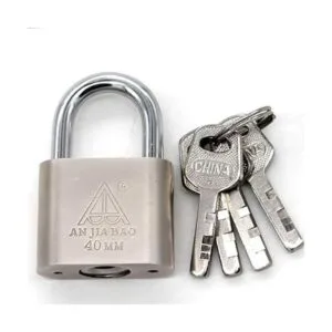 Candado con llave de cuerpo de acero cromado para candado_7