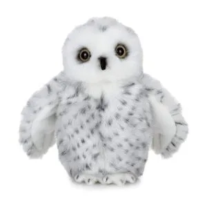 Bearington Drift Peluche de búho nevado blanco 8 pulgadas_2