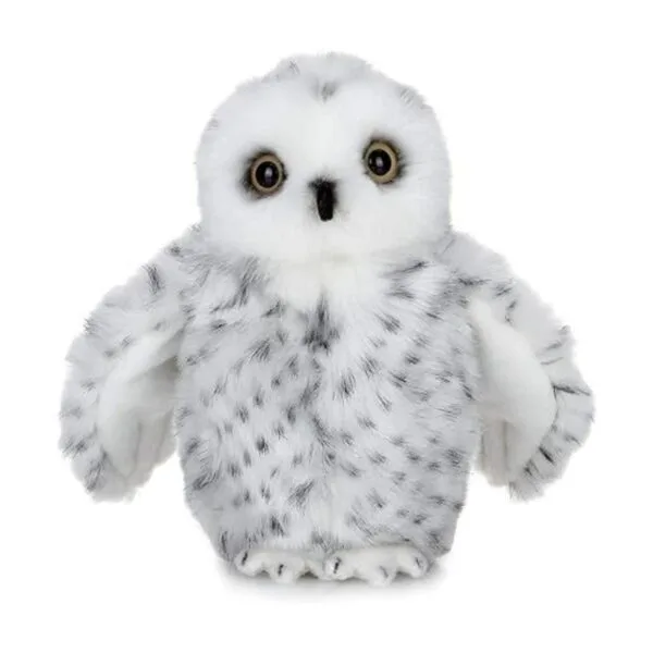 Bearington Drift Peluche de búho nevado blanco 8 pulgadas_2