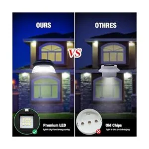 DBF Luces solares de canalón mejoradas con 9 luces LED_4