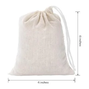 Tatuo 50 bolsas de muselina de algodón con cordón bolsa_2