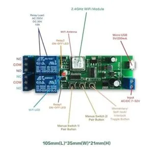 MHCOZY WiFi Módulo de relé de conmutación inteligente_3