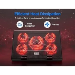 Kootek Almohadilla de refrigeración para laptop de 12 a 17_2