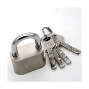 Candado con llave de cuerpo de acero cromado para candado_4