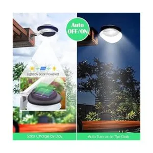 DBF Luces solares de canalón mejoradas con 9 luces LED_3