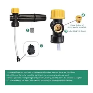 Lavadora a presión eléctrica Cañón de espuma DIY con_4