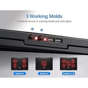 Kootek Almohadilla de refrigeración para laptop de 12 a 17_4