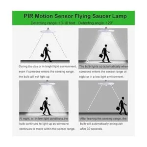 Bombillas con sensor de movimiento 18 W equivalente a_5