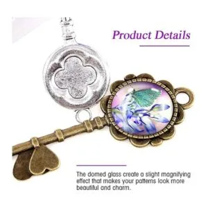 Swppet Juego de 48 piezas de 2 llaves con colgantes 12_3