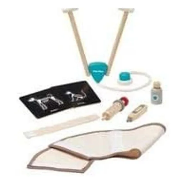 PlanToys Juego veterinario para niños hecho de madera de_2