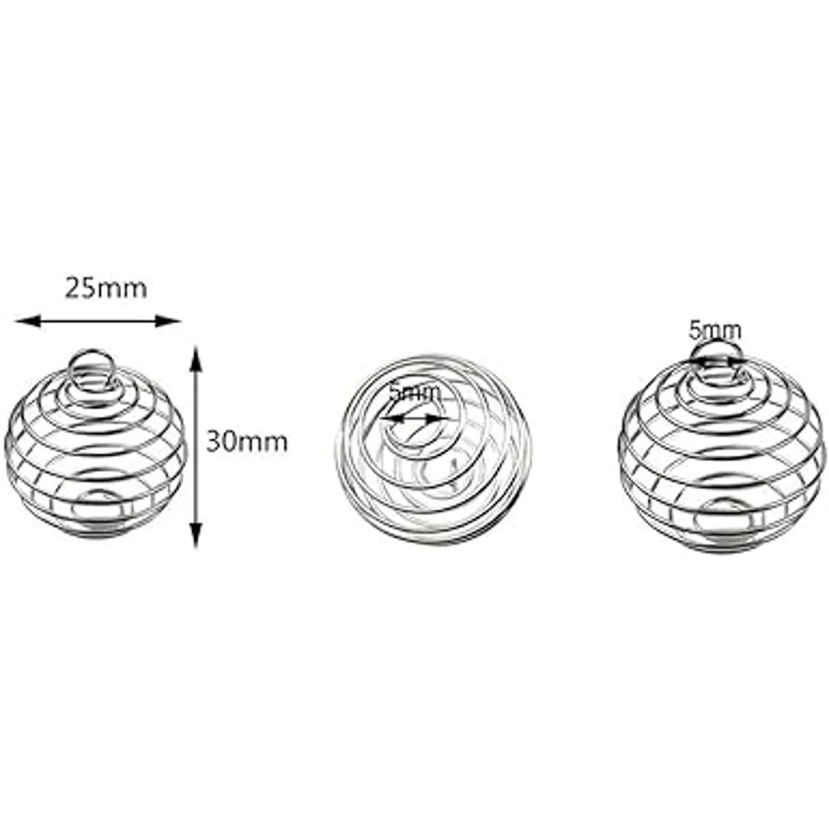 JIALEEY 100 colgantes en forma de espiral 0.984 x 1.181_2