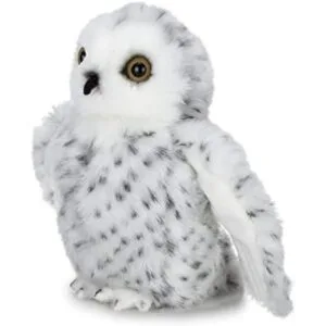 Bearington Drift Peluche de búho nevado blanco 8 pulgadas_1