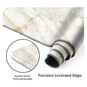 Galdas Alfombrilla de ratón grande con patrón de mármol_4