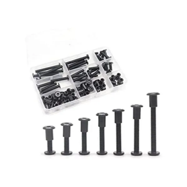 BinifiMux Kit de pernos de tapa hexagonal M6 negro con 35_1