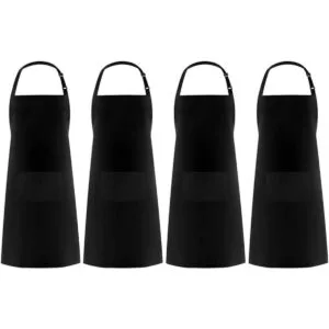 Syntus Paquete de 4 delantales ajustables resistentes a_1