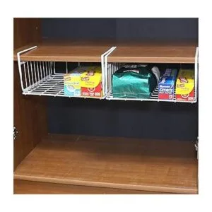 SimpleHouseware Paquete de 2 cestas debajo del estante_4