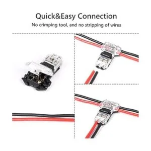 Kalolary Paquete de 24 conectores de cable 2 pines 2_5