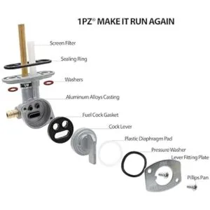 1PZ W35GL1 Válvula de combustible para Yamaha Warrior 350_2