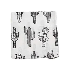 SANNIX Manta de muselina de cactus manta de algodón para_3