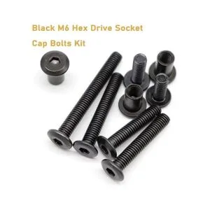 BinifiMux Kit de pernos de tapa hexagonal M6 negro con 35_5
