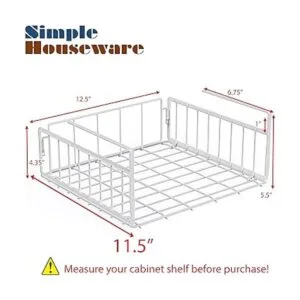 SimpleHouseware Paquete de 2 cestas debajo del estante_2