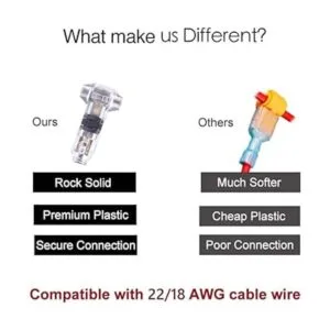 Kalolary Paquete de 24 conectores de cable 2 pines 2_3