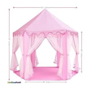LimitlessFunN Tienda de campaña de princesa 53.9 x 52.4_5