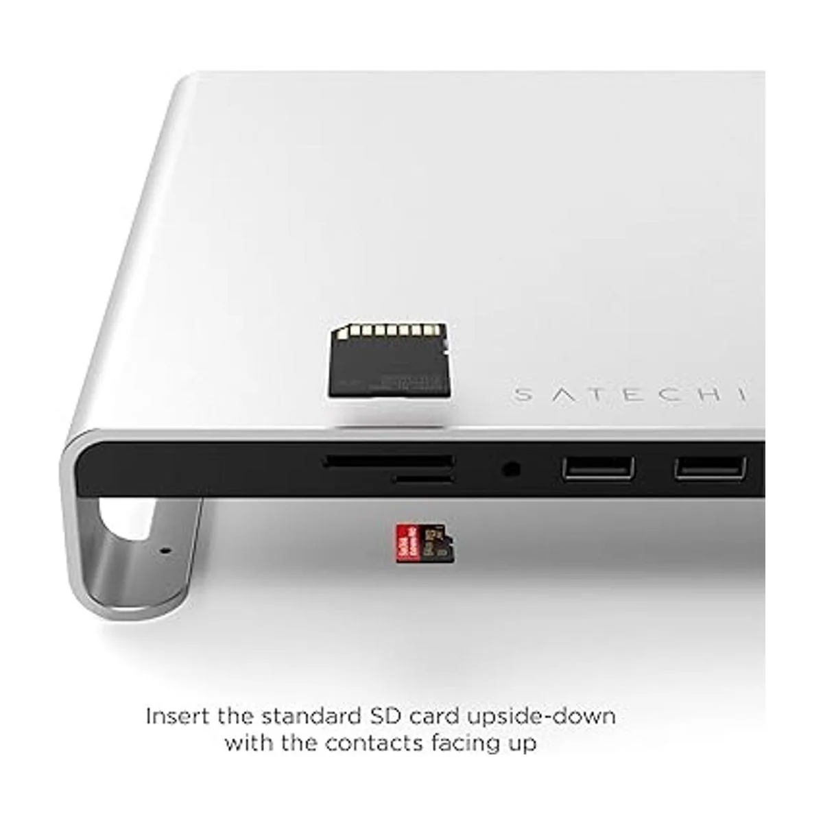 Satechi Hub de aluminio tipo C para monitor con datos_3