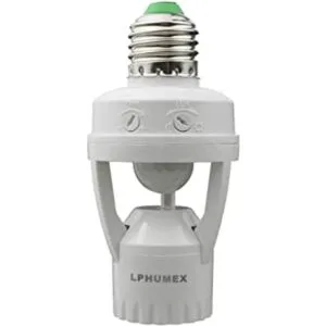 Toma de luz con sensor de movimiento adaptador de_1