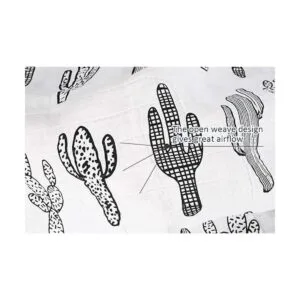 SANNIX Manta de muselina de cactus manta de algodón para_7