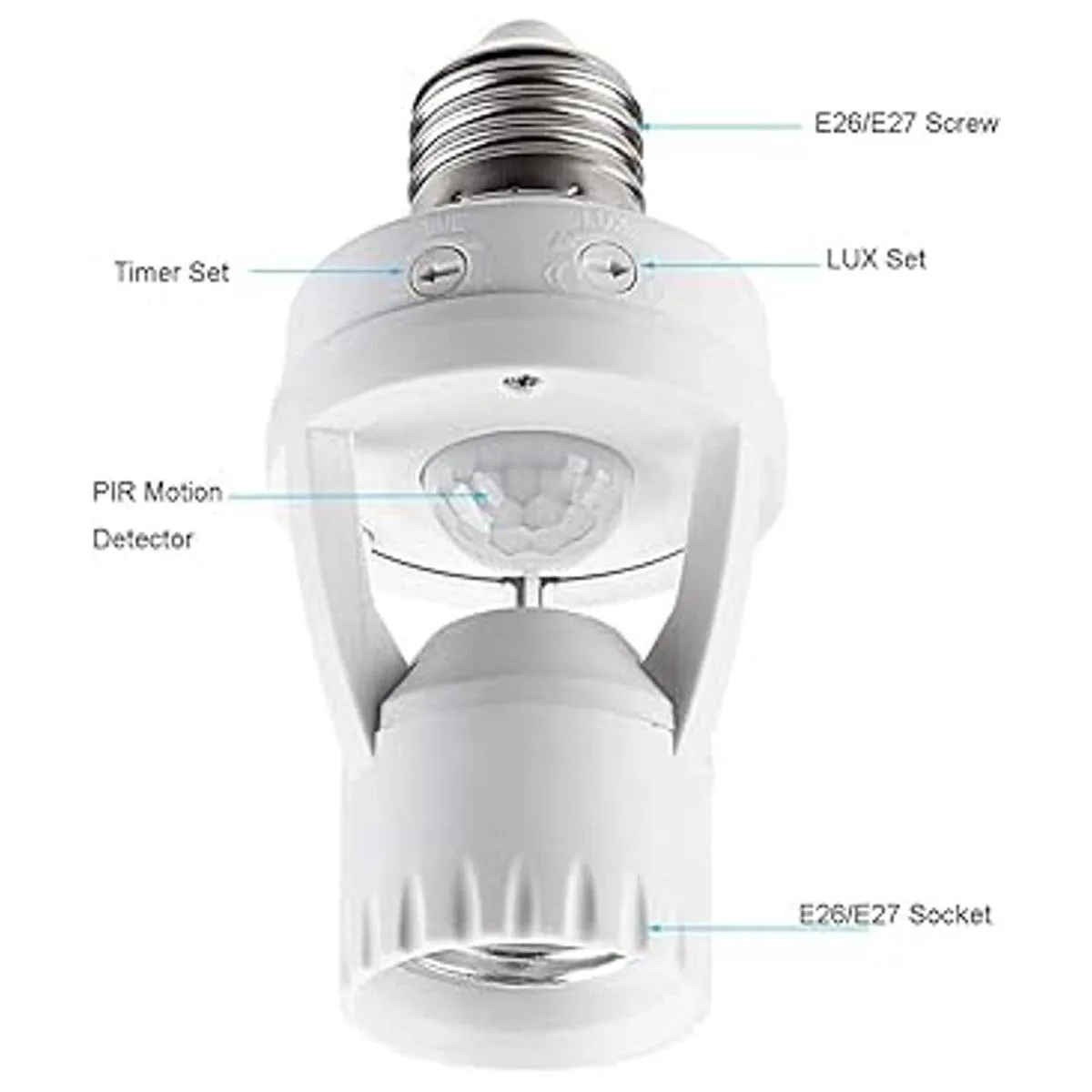 Toma de luz con sensor de movimiento adaptador de_2