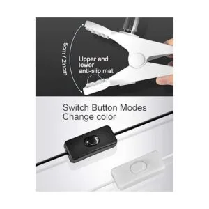 Lámpara de trabajo con abrazadera LED cabeza giratoria de_2