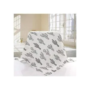 SANNIX Manta de muselina de cactus manta de algodón para_2