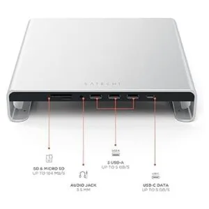 Satechi Hub de aluminio tipo C para monitor con datos_2