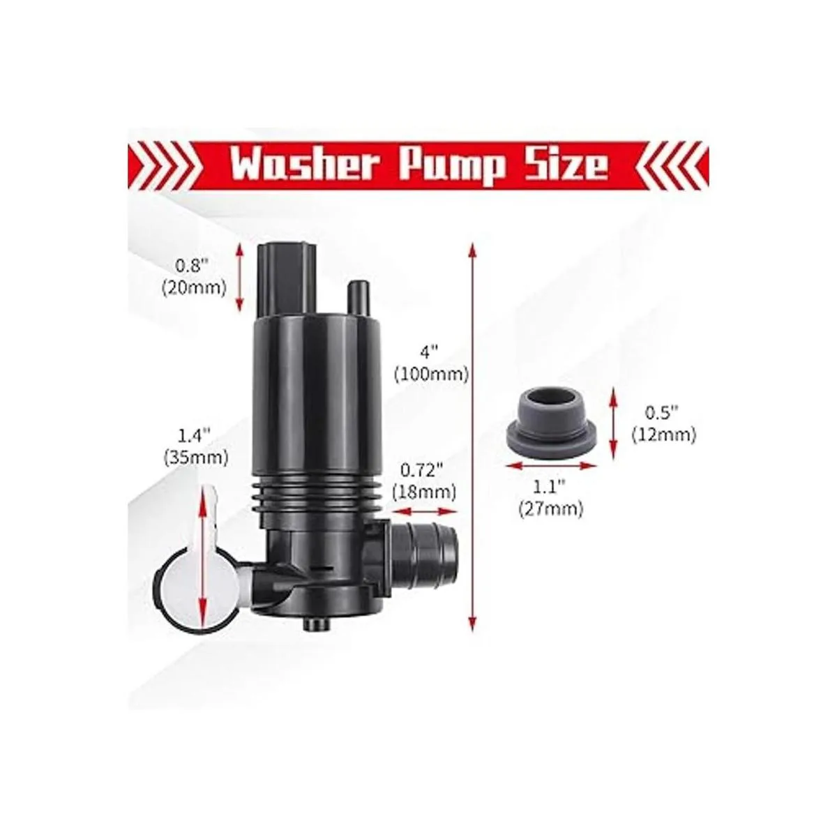 OTUAYAUTO 8A6117K624AA Bomba de limpiaparabrisas de_3