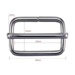 Tatuo Hebilla deslizante de metal de 1.0 in con hebilla_2