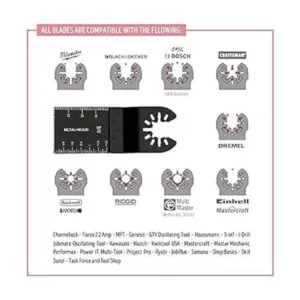 Diagtree Juego de 100 hojas de sierra oscilantes de madera_4